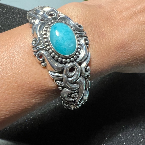 unbranded Jewelry - Carolynn Pollack Vintage Turquoise Relios Cuff Bracelets, sterling silver 925.